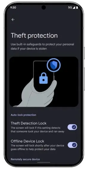 اندروید 15دستگاه&zwnj;های پیکسل