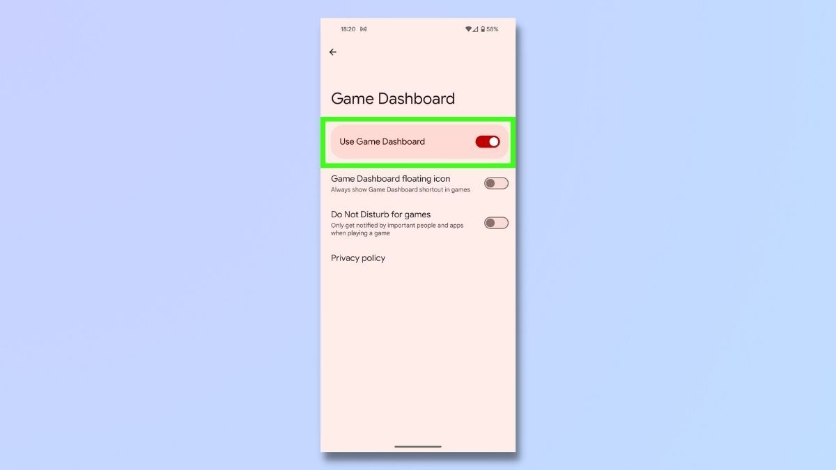 تنظیم حالت بازی (Game Mode)