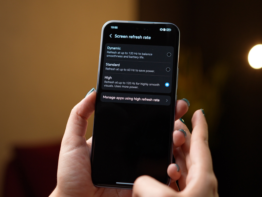 تنظیمات نمایشگر گوشی آنر ۴۰۰ پرو