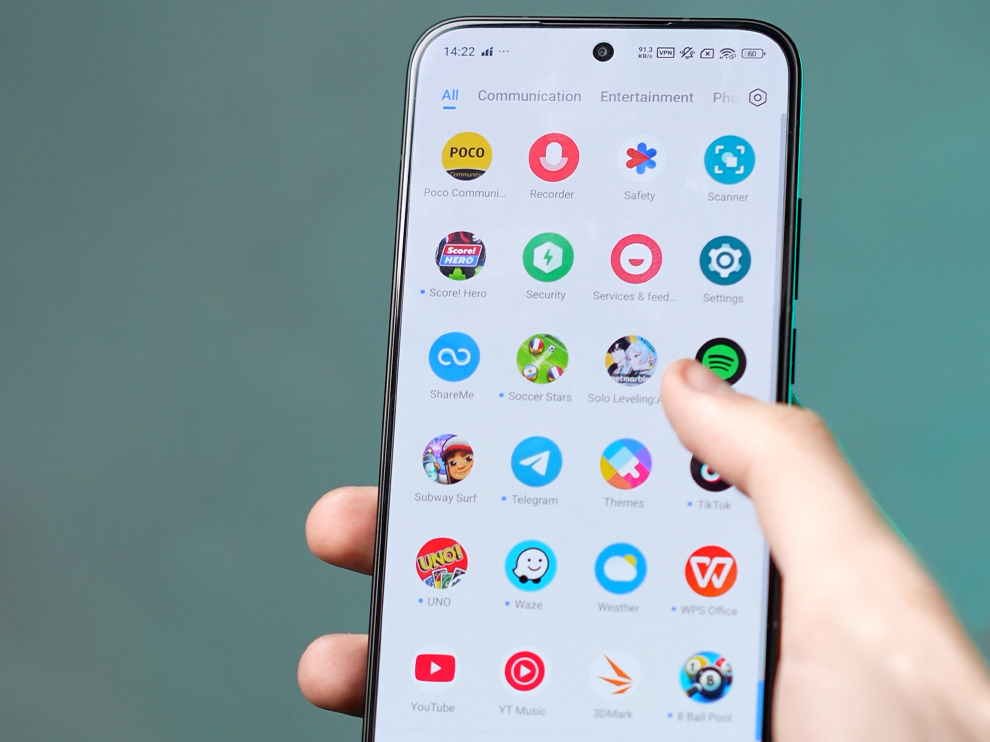 رابط&zwnj;کاربری گوشی پوکو اف ۷