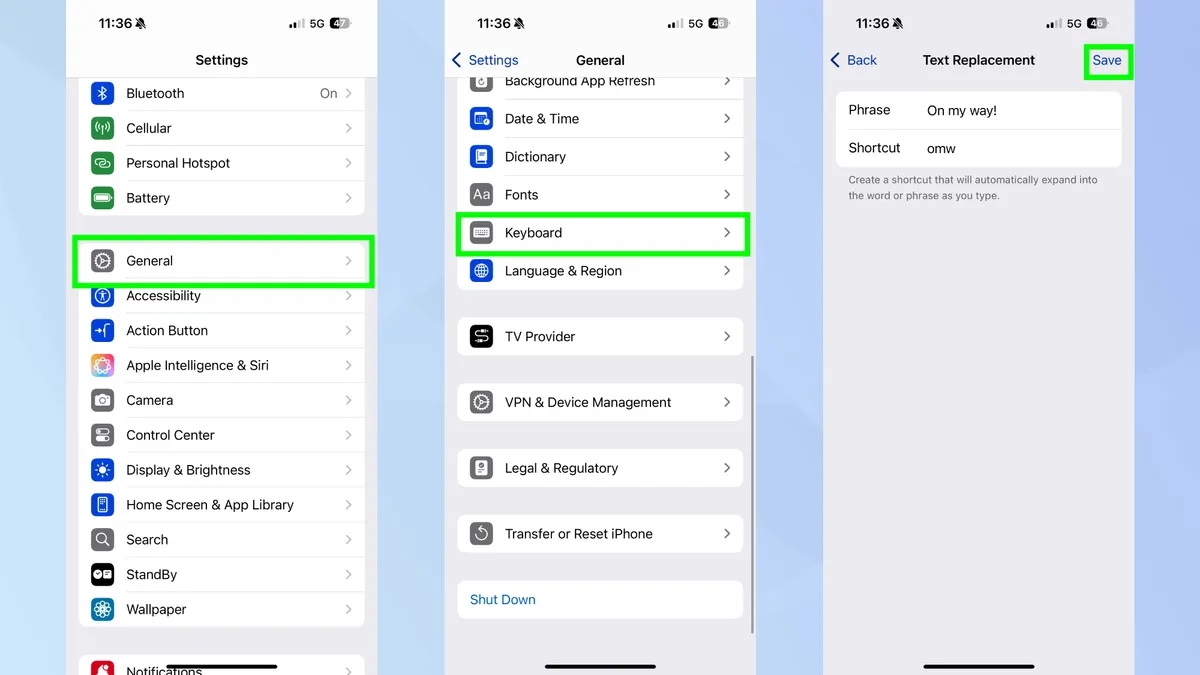 ایجاد میانبر