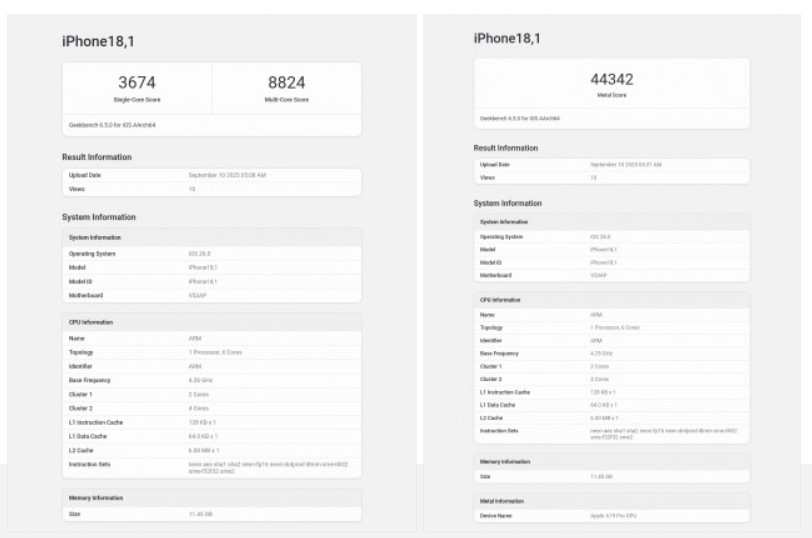 بنچمارک آیفون ۱۷ پرو