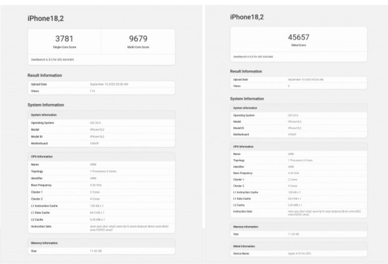 بنچمارک آیفون ۱۷ پرو مکس