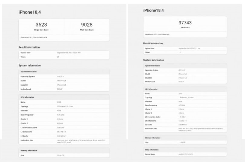 بنچمارک آیفون ایر