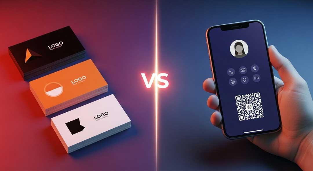 مقایسه کارت ویزیت دیجیتال با کارت ویزیت چاپی