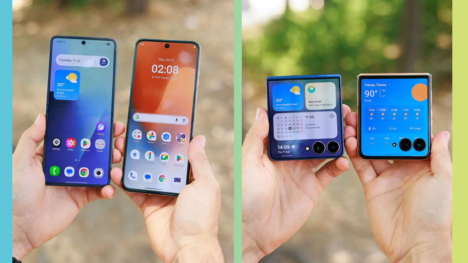 galaxy z flip 7 and motorola razr ultra