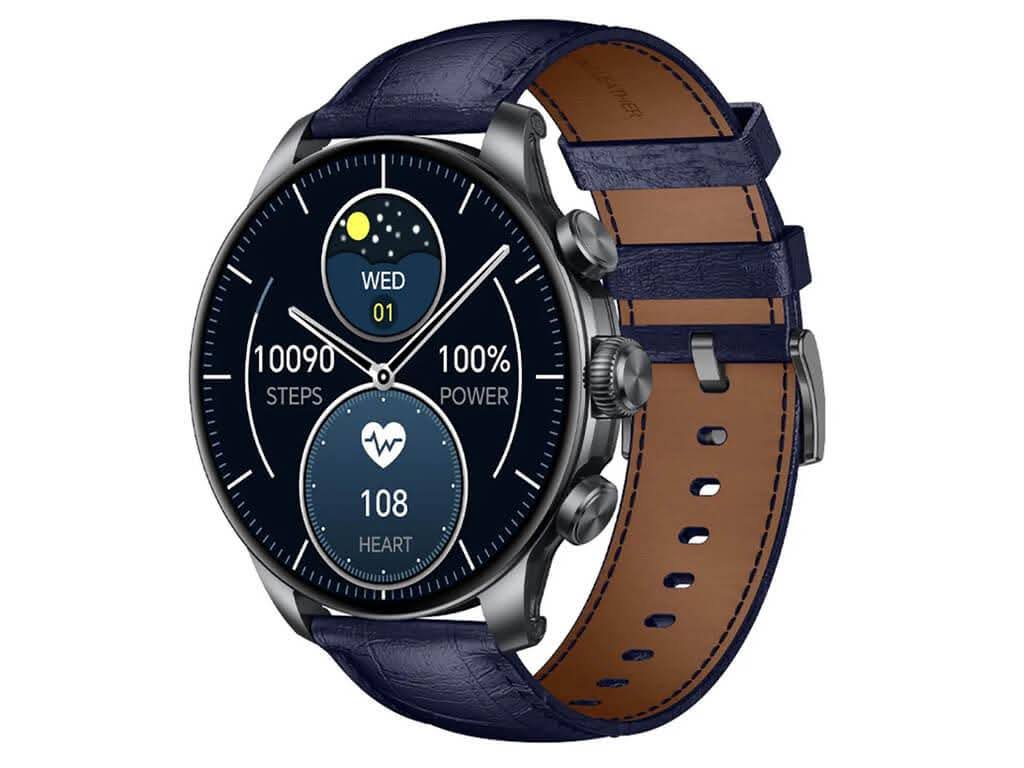 ساعت هوشمند گلوریمی مدل GX CLASSICFIT با بند سرمه ای