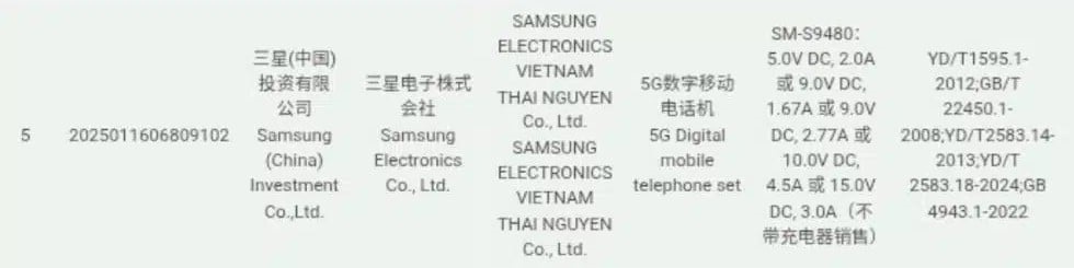 گواهی QCC گلکسی اس ۲۶ اولترا