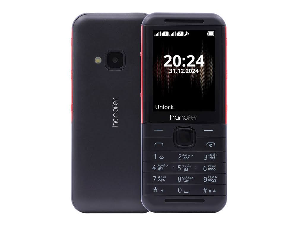 بدنه قرمز و مشکی گوشی Hanofer 5320