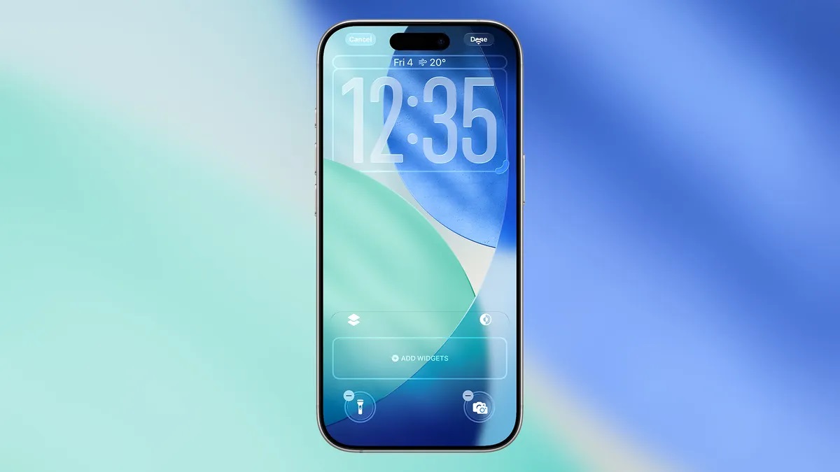 لاک اسکرین ios 26