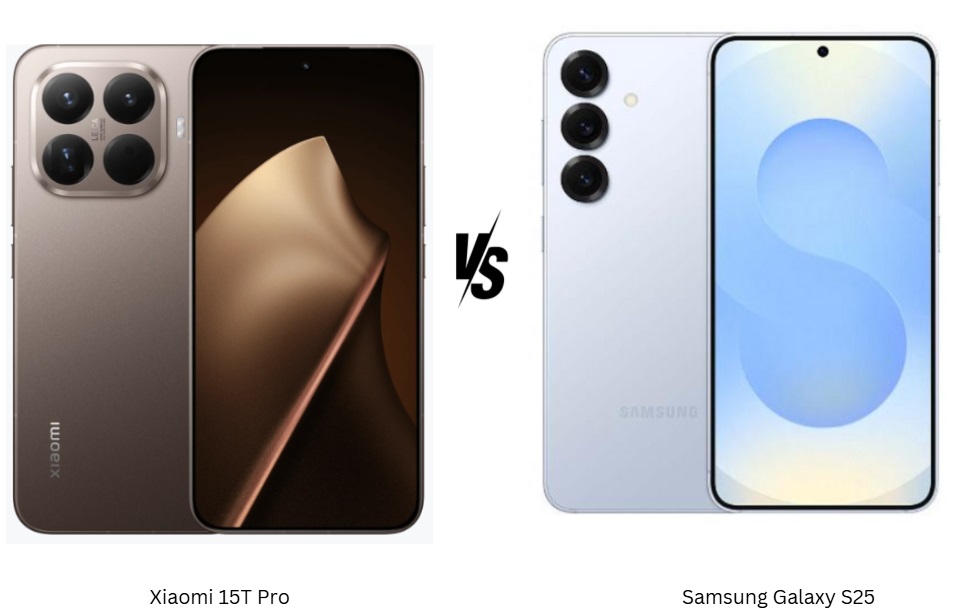 مقایسه گلکسی S25 و شیائومی 15T پرو