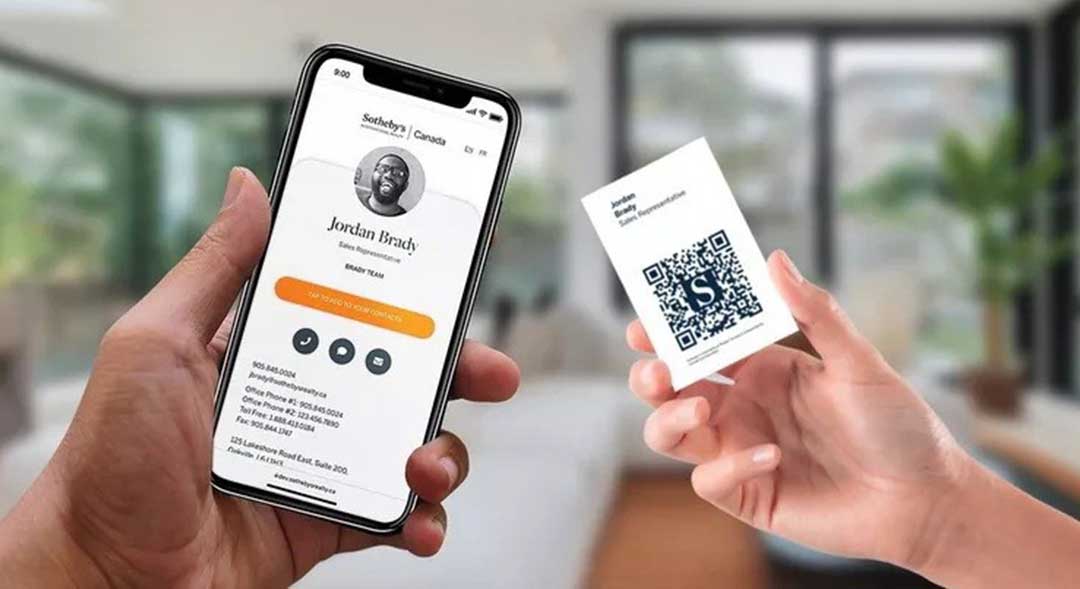 کارت ویزیت دیجیتال با کیو آر کد