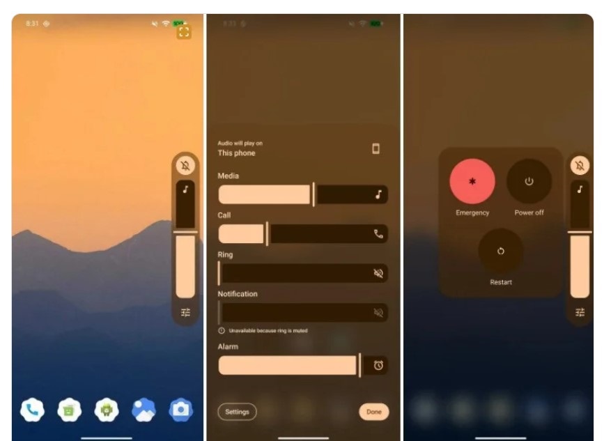 تغییرات اندروید