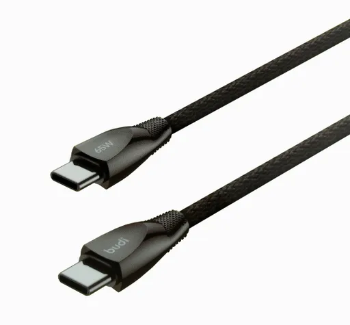 کابل شارژ کنفی ‌USB-C به ‌USB-C بودی مدل Budi DC128TT12B
