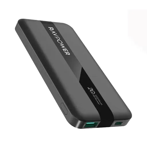 پاوربانک راوپاور مدل RP-PB1236 PD Pioneer ظرفیت ۱۰۰۰۰ میلی‌آمپر