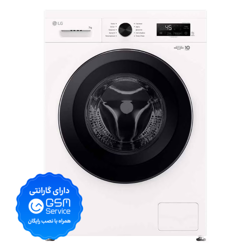 تصویر ماشین لباسشویی 7 کیلوگرم ال جی مدل F2Y1QYP65