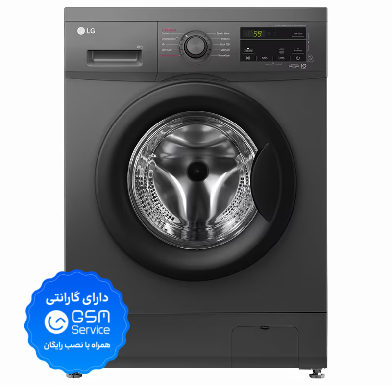 تصویر ماشین لباسشویی 8 کیلوگرم ال جی مدل F4J3TYG6J