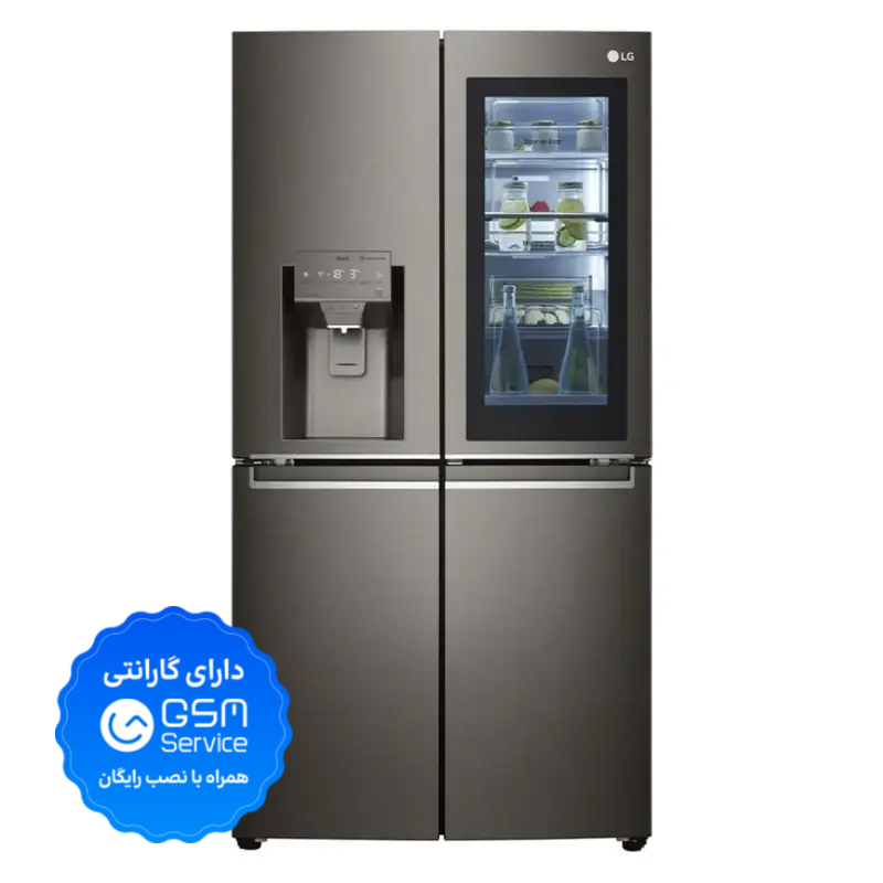 تصویر یخچال فریزر ساید بای ساید 25 فوت ال جی مدل X24FMKBL - ساخت کره