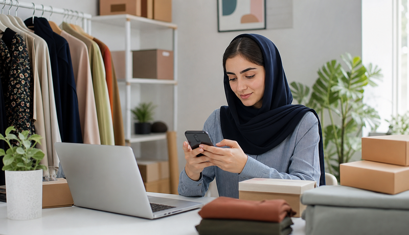 مدیریت فروشگاه آنلاین با تلفن همراه