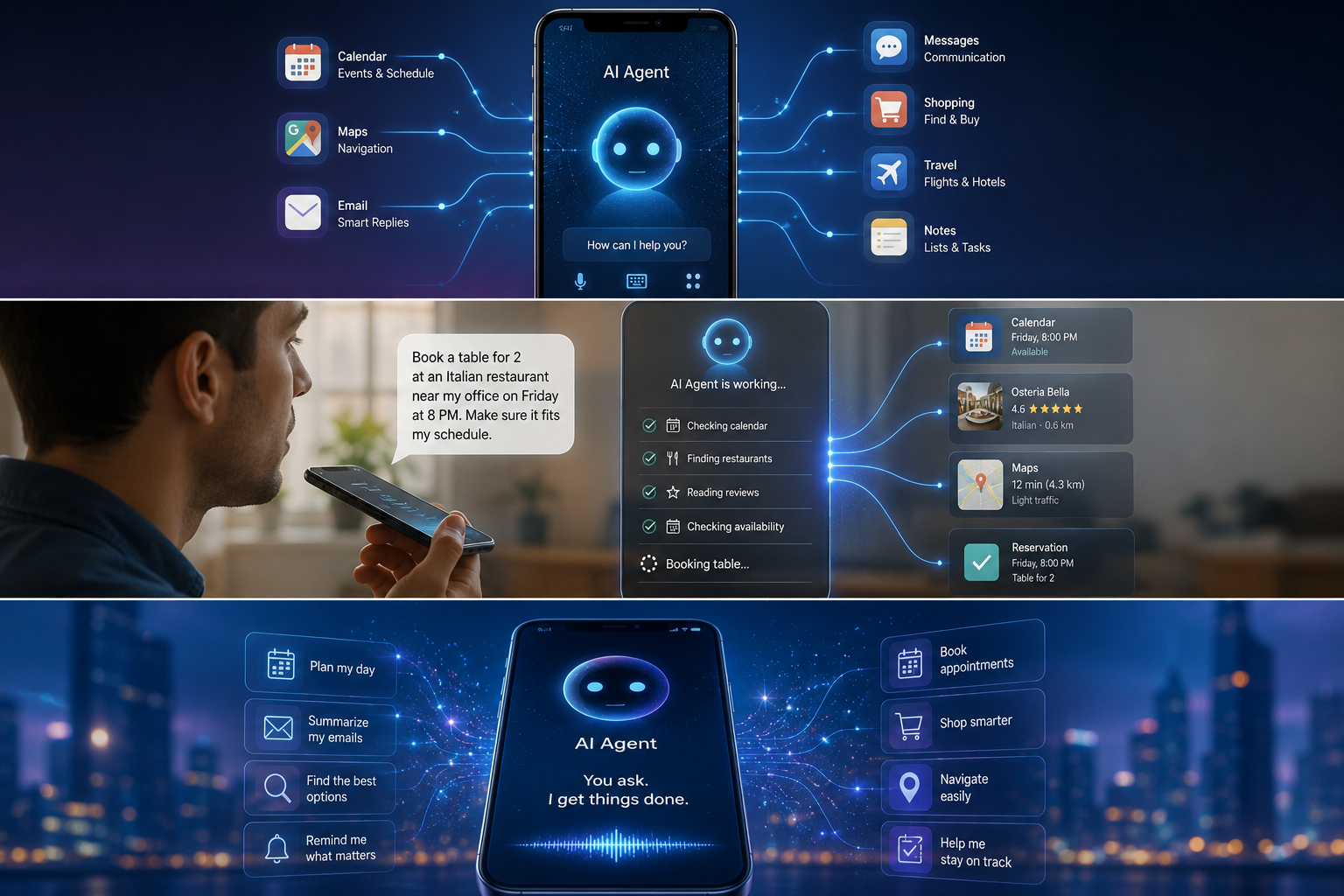 انجام خودکار کارهای روزانه توسط AI Agent در موبایل