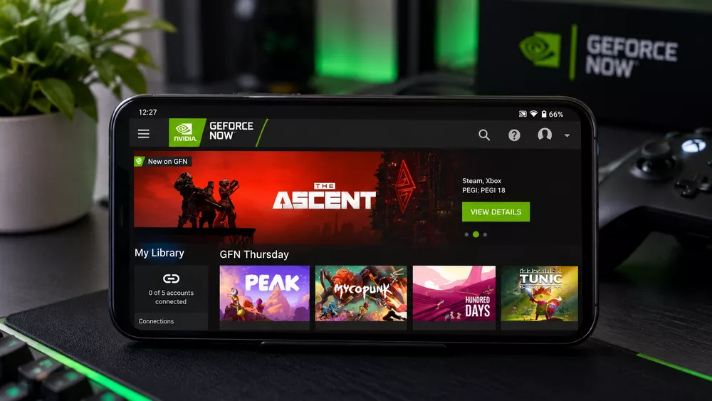 رابط GeForce NOW روی اندروید