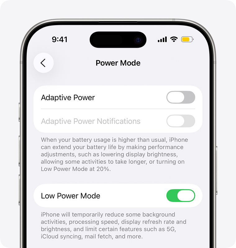 Low Power Mode