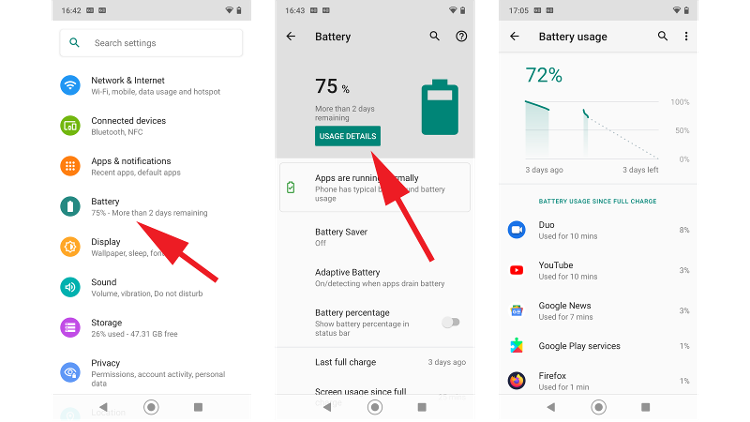 Battery Usage android