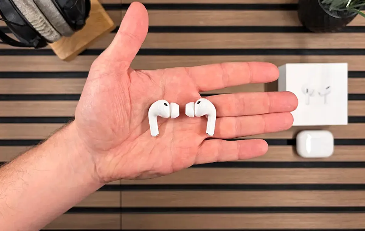 اندازه بادزهای Apple AirPods Pro 3